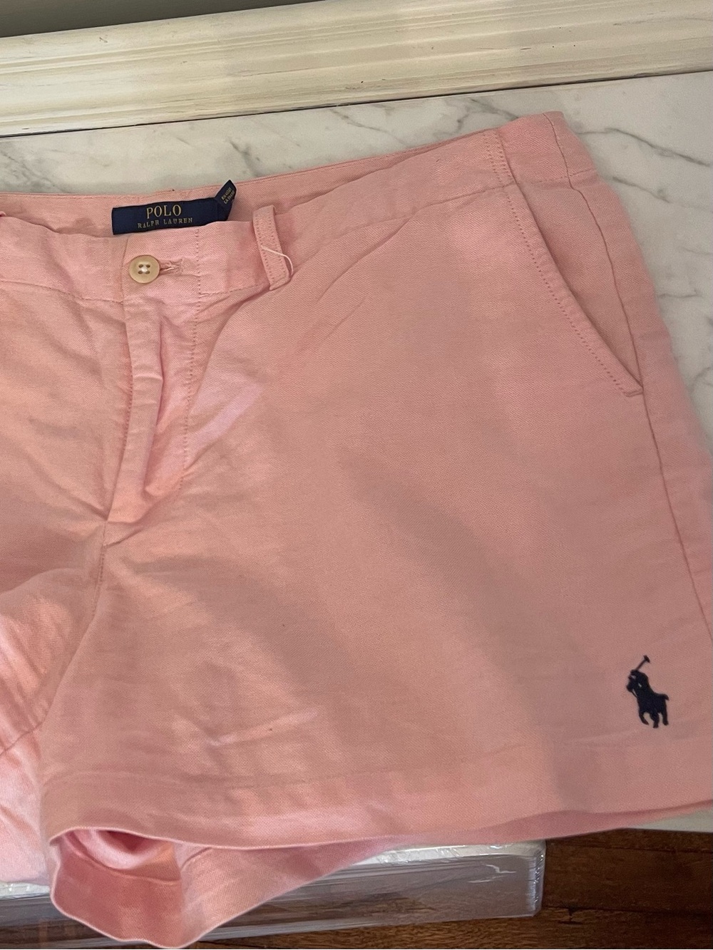 Ralph Lauren Pink Cotton Chino Bermuda Shorts